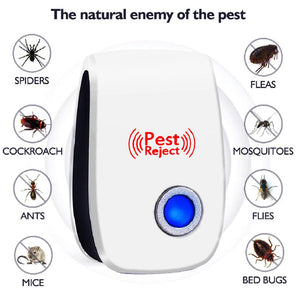 Ultrasonic Pest Reject Repeller Pest Control Electronic Anti Rodent Insect Repellent Mole Mouse Cockroach Mice Mosquito Killer