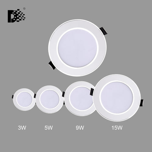 Led Downlight 3W 5W 9W 15W 220V-240V LED Ceiling bathroom Lamps living room light Home Indoor Lighting free shipping